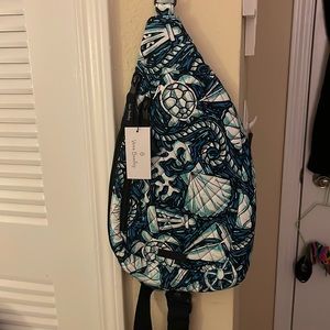 New with tags Vera Bradley Essential Sling Backpack - Shore Enough
